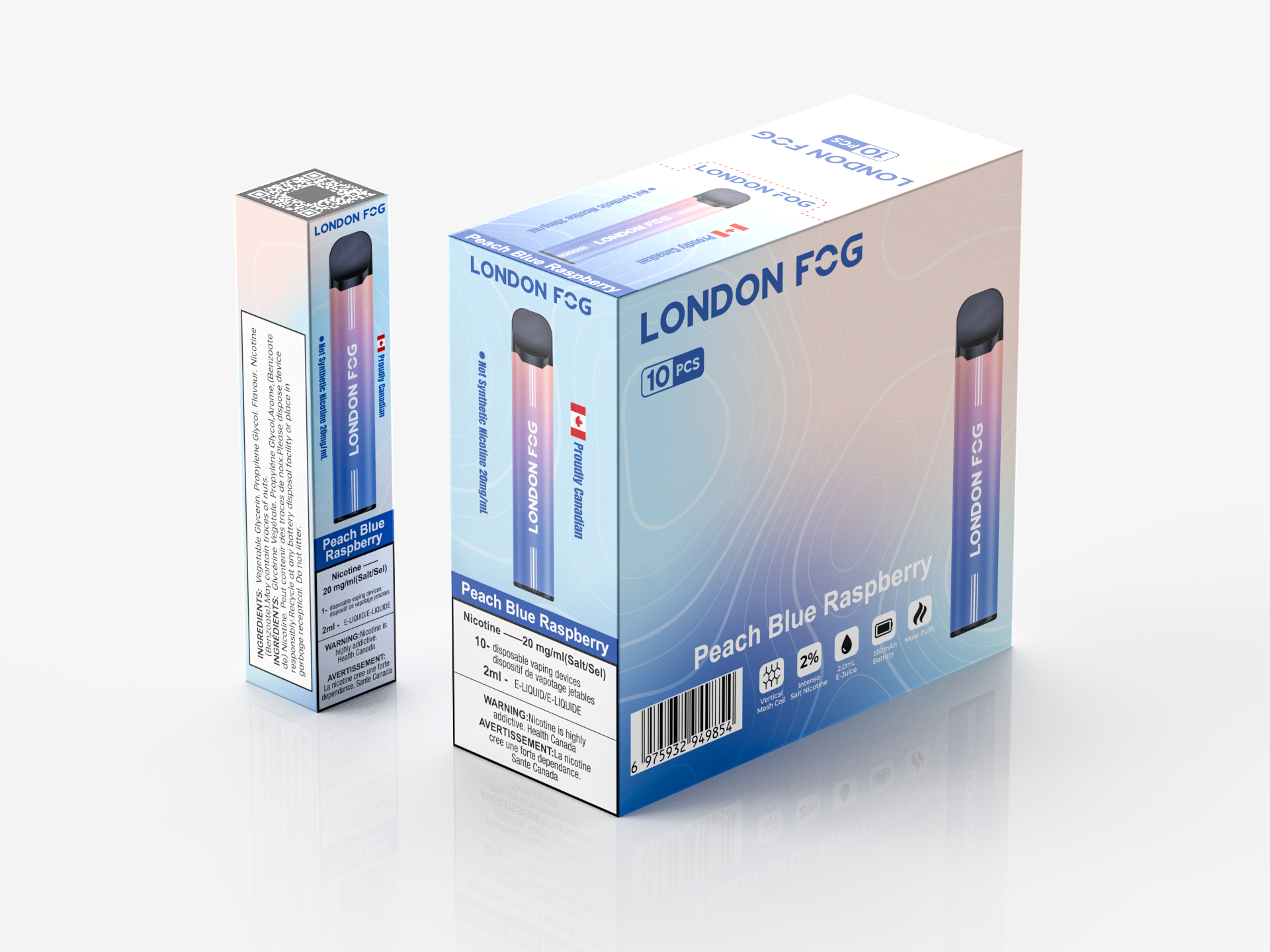 Peach Blue Raspberry - Image 4